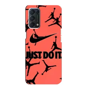 Силиконовый Чехол Nike Air Jordan на Оппо А74 (Just Do It)