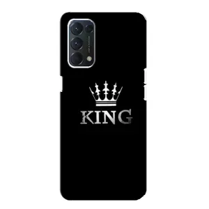 Чехол (Корона на чёрном фоне) для Оппо А74 (KING)