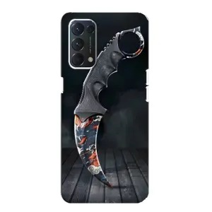 Чехол с рисунком «Кинжал КС ГО» для OPPO A74