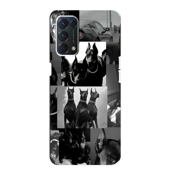 Чехол с рисунком «Коллаж Доберман» для OPPO A74 Чехол с рисунком «Коллаж Доберман» для OPPO A74