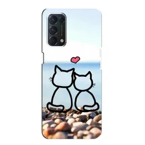 Силиконовые Чехлы Любимому человеку для OPPO A74 (Котейки)