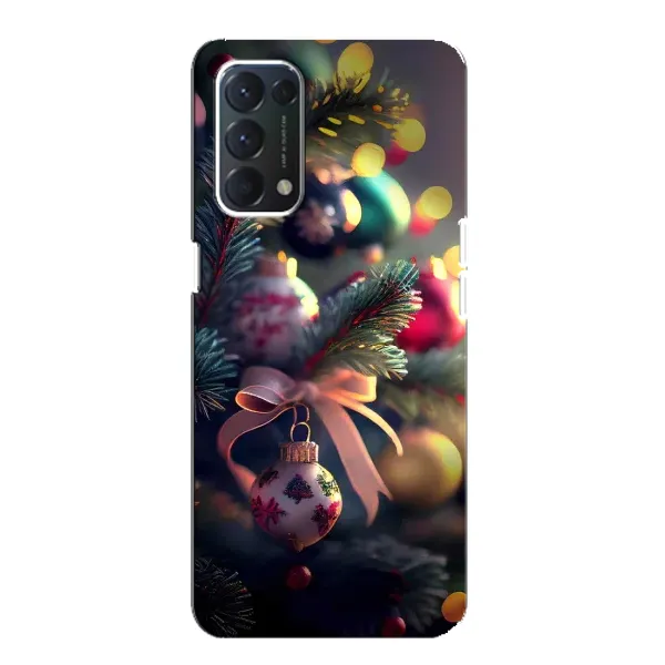 Чехол с рисунком «Красивая елочка» для OPPO A74