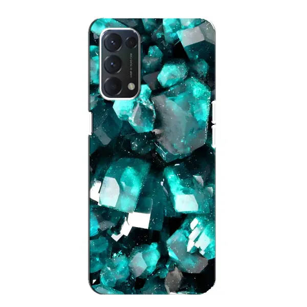 Чехол с рисунком «Кристалы» для OPPO A74
