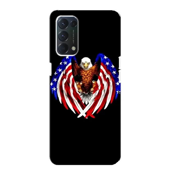 Чехол с рисунком «Крылья США» для OPPO A74