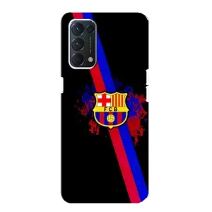 Чохол для OPPO A74 (Барселона) (Лого Барси)