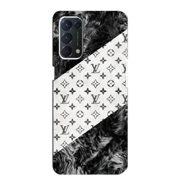 Чехол с рисунком «LV на белом» для OPPO A74