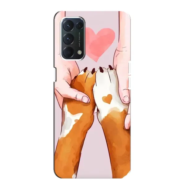 Чехол с рисунком «Любовь к собакам» для OPPO A74 Чехол с рисунком «Любовь к собакам» для OPPO A74