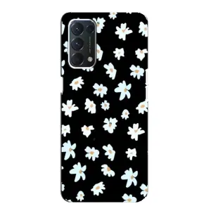 Чехол с ромашками на OPPO A74 (Маленькие ромашки)