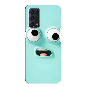 Чехол с рисунком «Забавное мятное лицо» для OPPO A74