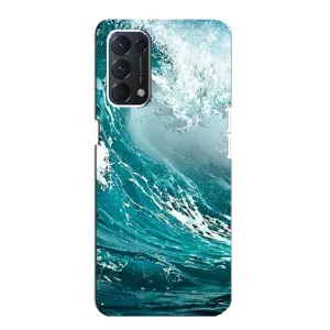 Летний Чехол на OPPO A74 (Морская волна)