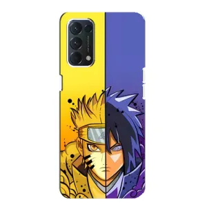 Купить Чехлы на телефон с принтом Anime для OPPO A74 (Naruto Vs Sasuke)
