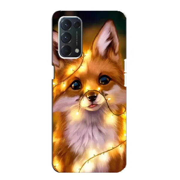 Чехол с рисунком «Новогодний лисенок» для OPPO A74 Чехол с рисунком «Новогодний лисенок» для OPPO A74