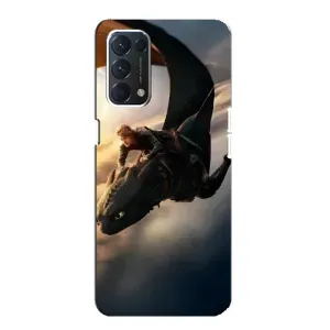 Чохол дракон Беззубик для OPPO A74 (Політ Беззубика)