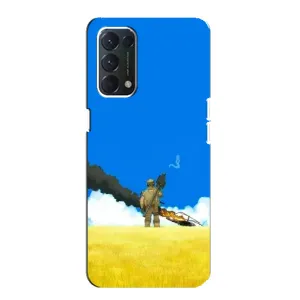 Чехлы на военную тематику для OPPO A74 (Попадание)