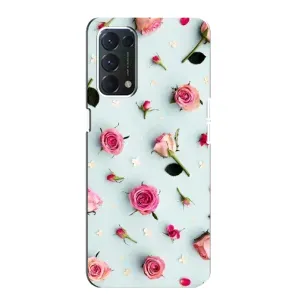 Чехлы с принтом Розочки для OPPO A74 (Разные цветы)