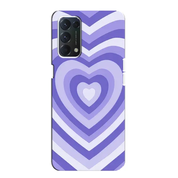 Чехол с рисунком «Сердце фиолет» для OPPO A74 Чехол с рисунком «Сердце фиолет» для OPPO A74