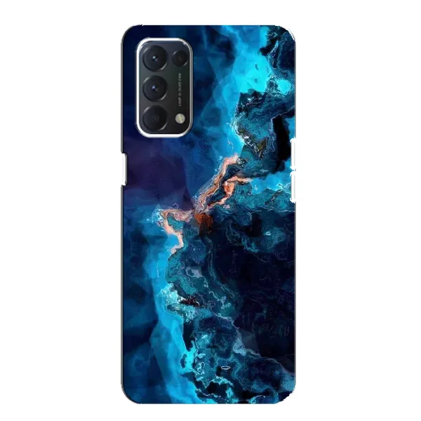 Чехол с рисунком «Синий мрамор» для OPPO A74 Чехол с рисунком «Синий мрамор» для OPPO A74