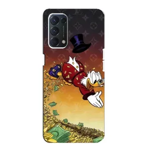 Силиконовый чехол для OPPO A74 (Скрудж Луи Виттон)