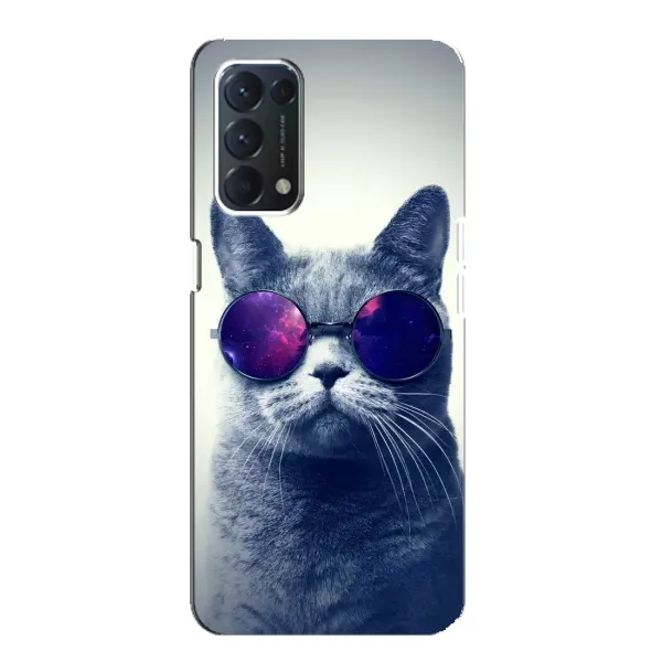 Чехол с рисунком «Стильный КОТ» для OPPO A74 Чехол с рисунком «Стильный КОТ» для OPPO A74