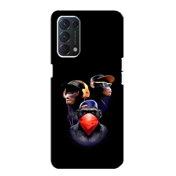 Чехол с рисунком «Три обезьяны» для OPPO A74 Чехол с рисунком «Три обезьяны» для OPPO A74