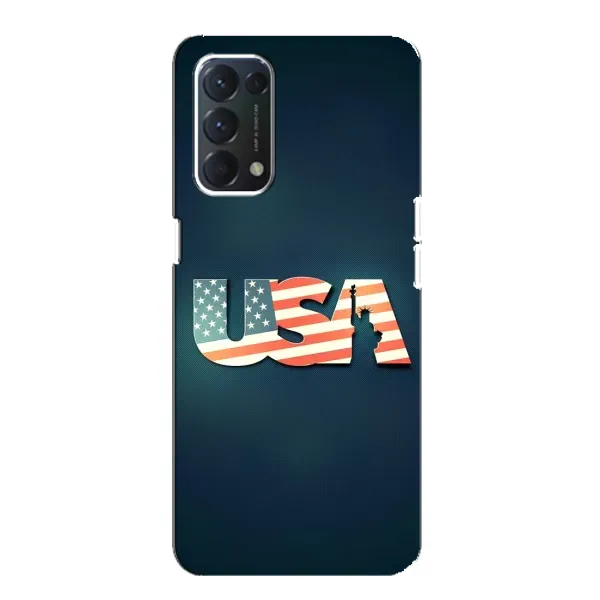 Чехол с рисунком «USA» для OPPO A74