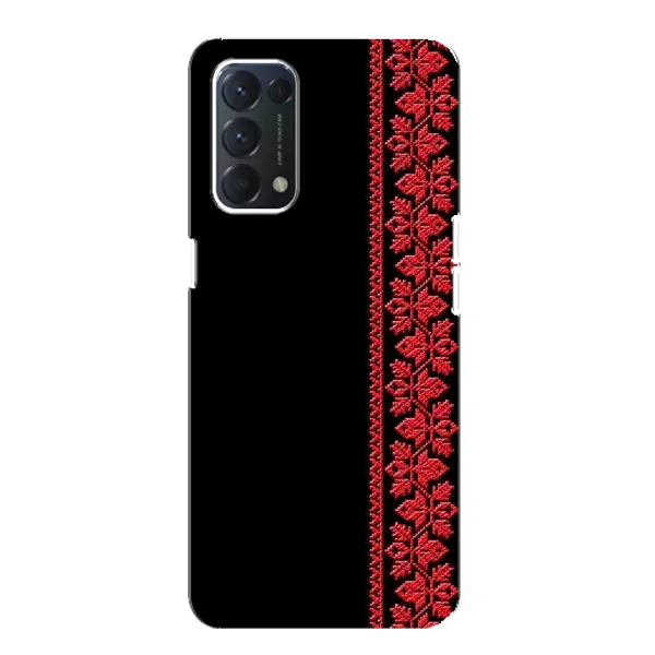 Чехол с рисунком «Вышиванка на черном» для OPPO A74 Чехол с рисунком «Вышиванка на черном» для OPPO A74
