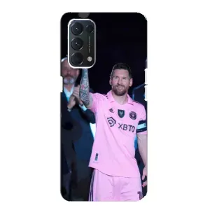 Чохли Лео Мессі в Маямі на OPPO A74 (Золотий м'яч Мессі)