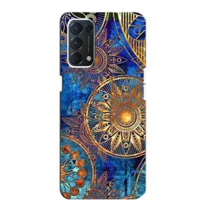 Чохли з сенсом на OPPO A74 (Золоті узори)