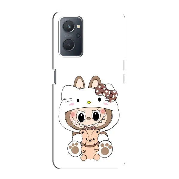 Чехол с рисунком «Белый Лабубу» для OPPO A76 Чехол с рисунком «Белый Лабубу» для OPPO A76