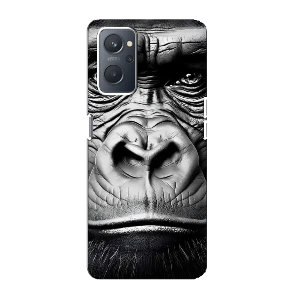 Чехол с рисунком «Черная обезьяна» для OPPO A76 Чехол с рисунком «Черная обезьяна» для OPPO A76