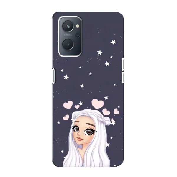 Чехол с рисунком «Девушка и сердечки» для OPPO A76 Чехол с рисунком «Девушка и сердечки» для OPPO A76
