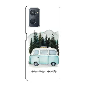 Силиконовый бампер с картинкой машины на Oppo A76 (Домик на колесах)
