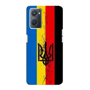 Чехлы УПА (Красно-Чёрный) на Oppo A76 (Флаг УПА)