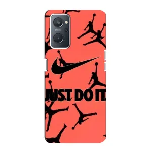Силиконовый Чехол Nike Air Jordan на Оппо А76 (Just Do It)