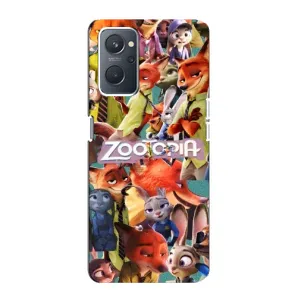 Силиконовый чехол с принтом Зоотрополіс для Oppo A76 (Коллаж героев)