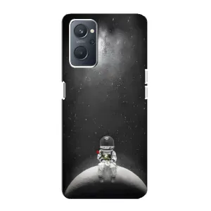 Силіконовый Чохол з принтом "Космонавти" на Oppo A76 (Космонавт романтик)