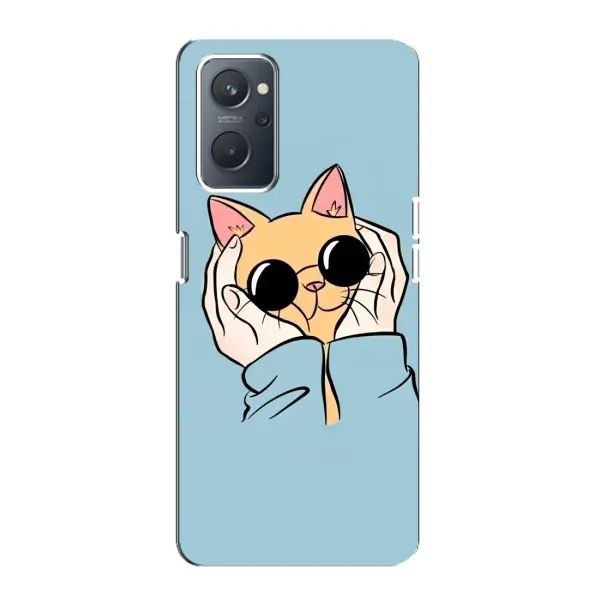 Чехол с рисунком «КОТИК в очках» для OPPO A76 Чехол с рисунком «КОТИК в очках» для OPPO A76