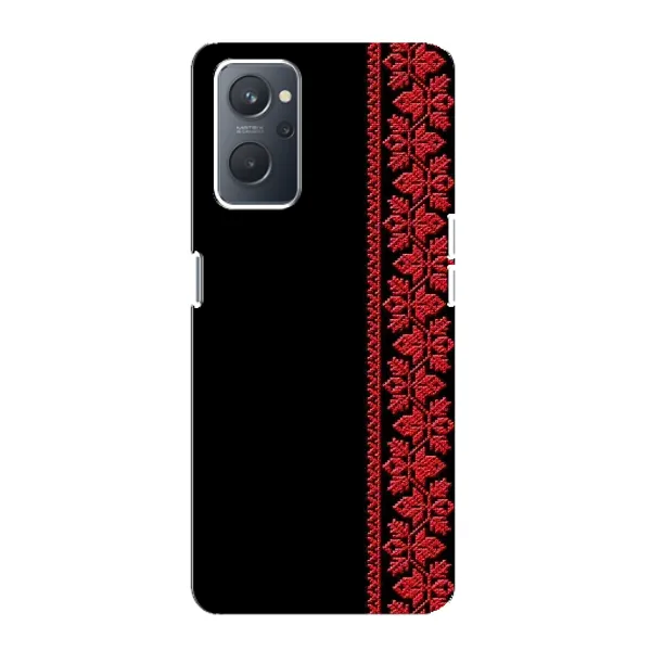 Чехол с рисунком «Красная Вышиванка» для OPPO A76 Чехол с рисунком «Красная Вышиванка» для OPPO A76
