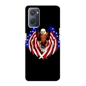 Чохол Прапор USA для Oppo A76 (Крила США)