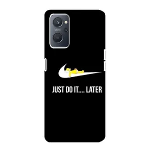 Силиконовый Чехол на Oppo A76 с картинкой Nike (Later)