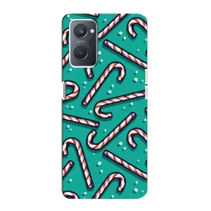 Силіконовий бампер на різдво для Oppo A76 (Льодяники)