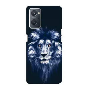 Чохол з картинкою на Oppo A76 (Лев – синій)