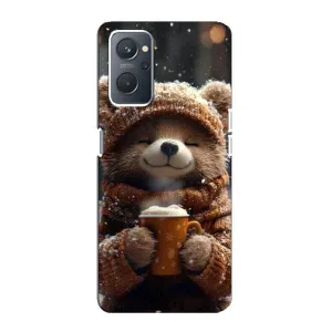 Друкований чохол 'Звірята з кавою' для Oppo A76 (Ведмедик з кавою)