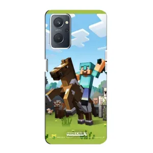 Чохли для Oppo A76 (Персонажі МайнКрафт) (На коні)