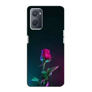 Чохли з принтом Троянд для Oppo A76 (Нічна троянда)