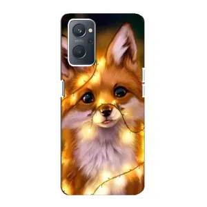 Чохол з Лисичкою для Oppo A76 (Новорічне лисеня)