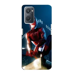 Чехол Супергерой Человека Паука на Oppo A76 (Паук на доме)