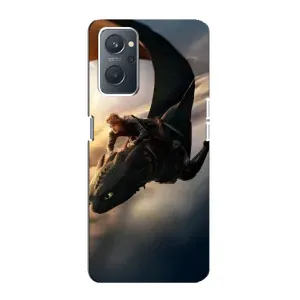 Чехол дракон Беззубик для Oppo A76 (Полет Беззубика)