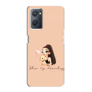 Силиконовый Чехол на Oppo A76 с картинкой Стильных Девушек (С собакой)