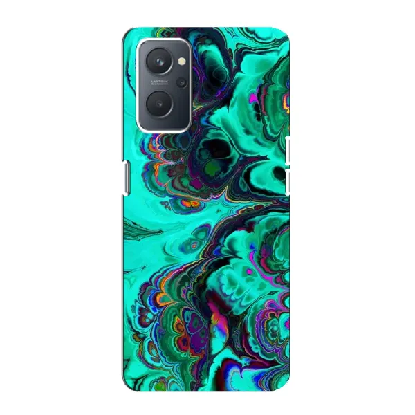 Чехол с рисунком «Салатный мрамор» для OPPO A76 Чехол с рисунком «Салатный мрамор» для OPPO A76
